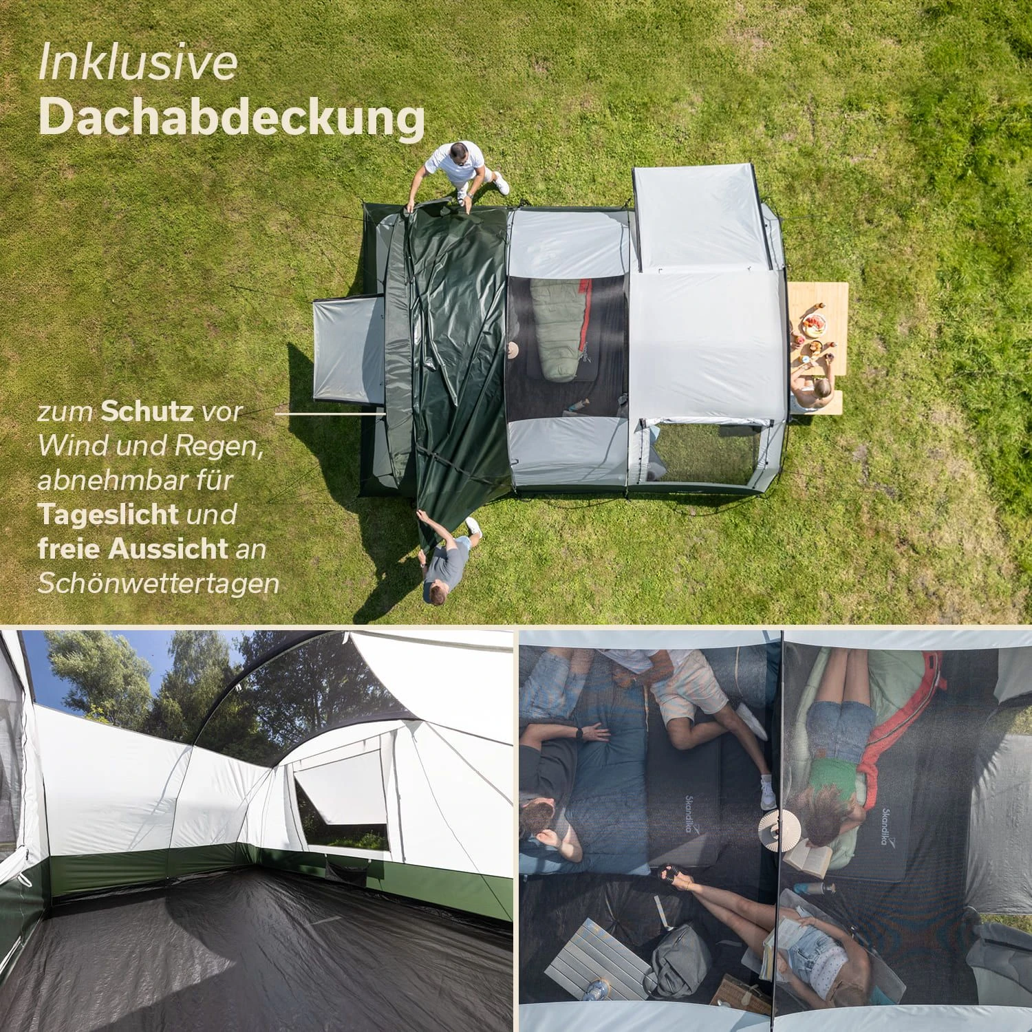 Skandika Indal 5 Tunneltent 2 Skandika Indal 5 Tunneltent - Afbeelding 2