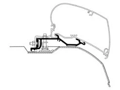 Thule Adapter Ducato H2 >2006 375-400 Cm