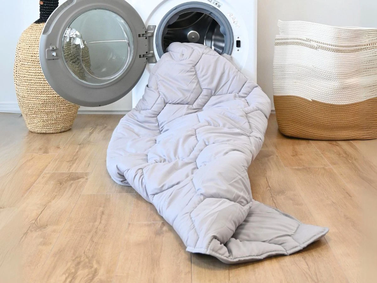 HappyBed Grijs All Year Dekbed - 140x200 Cm 2 HappyBed Grijs All Year Dekbed - 140x200 Cm - Afbeelding 2