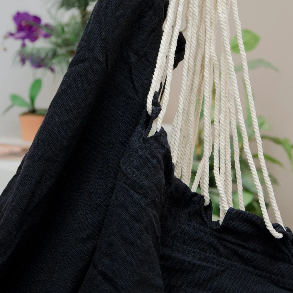 AMANKA 185 X 130 XXL Hangstoel - Black 4 AMANKA 185 X 130 XXL Hangstoel - Black - Afbeelding 4