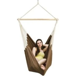 AMANKA 185 X 130 XXL Hangstoel - Dark Brown -Tentenwinkel 6233545fb116e1.02677633