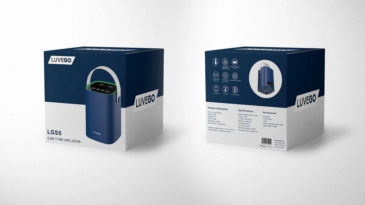 Luvego Draagbare Luchtcompressor 6 Luvego Draagbare Luchtcompressor - Afbeelding 6