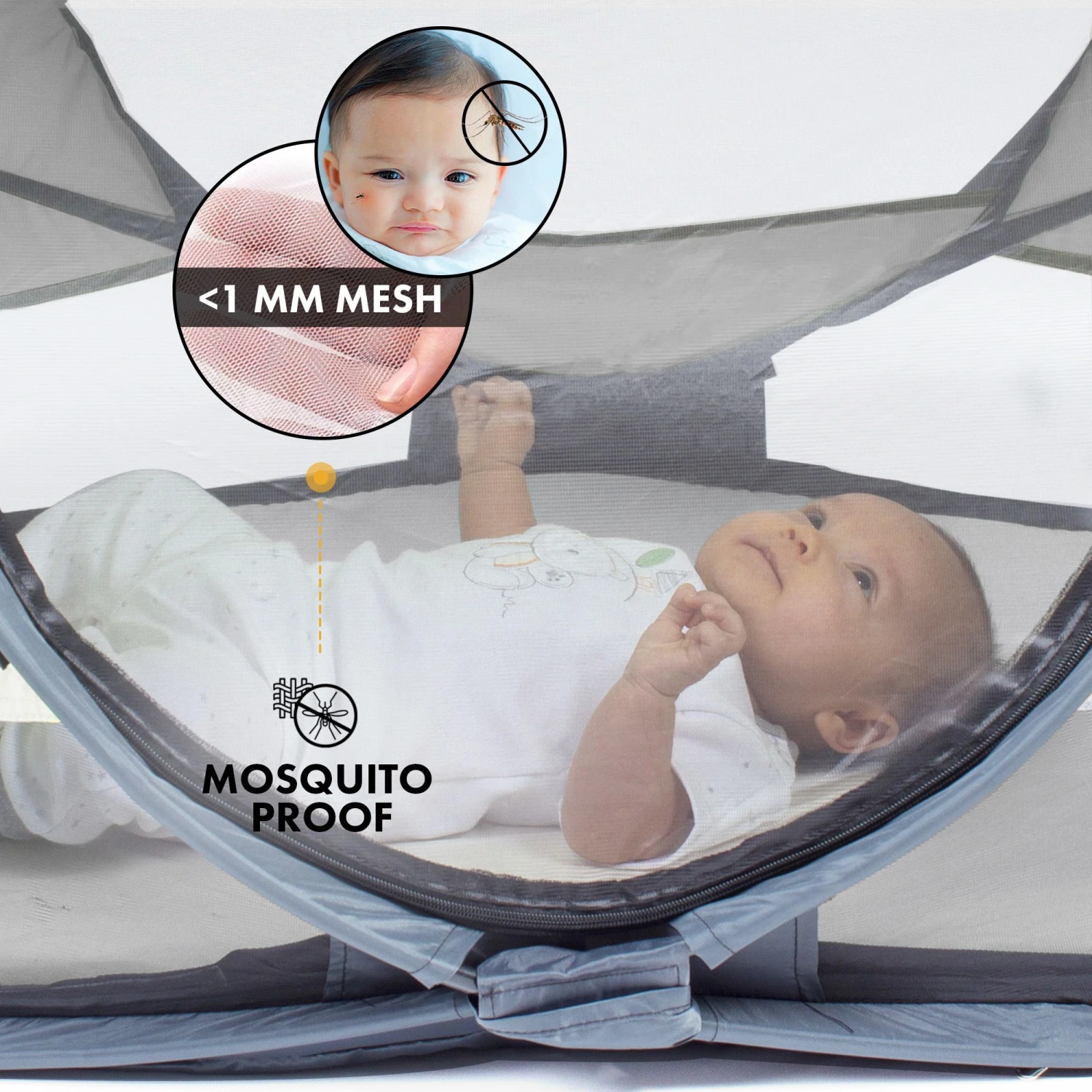 Deryan Baby Luxe Campingbedje Met Zelfopblaasbare Matras 5 Deryan Baby Luxe Campingbedje Met Zelfopblaasbare Matras - Afbeelding 5