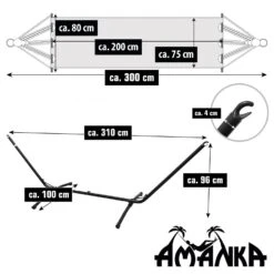 AMANKA 190 Cm Hangmat Met Frame - Braun 10 AMANKA 190 Cm Hangmat Met Frame - Braun -Tentenwinkel 6645fc70d6ea72.52105398