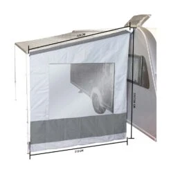 Bo-Camp 225 Cm Grijze Universele Luifel Zijwand -Tentenwinkel 66476a661259b0.52965238