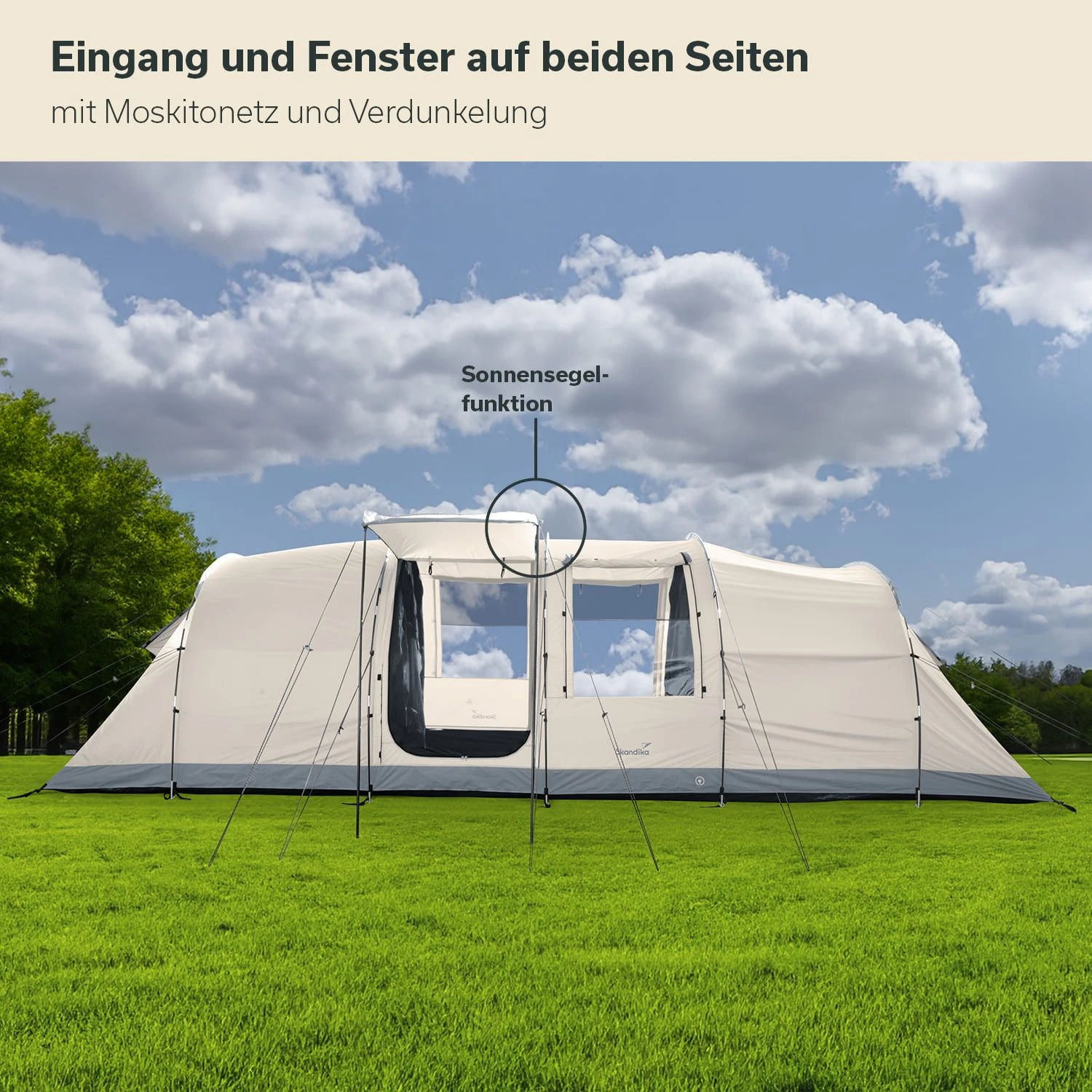 Skandika Casablanca 8 Sleeper Protect Tunneltent 5 Skandika Casablanca 8 Sleeper Protect Tunneltent - Afbeelding 5