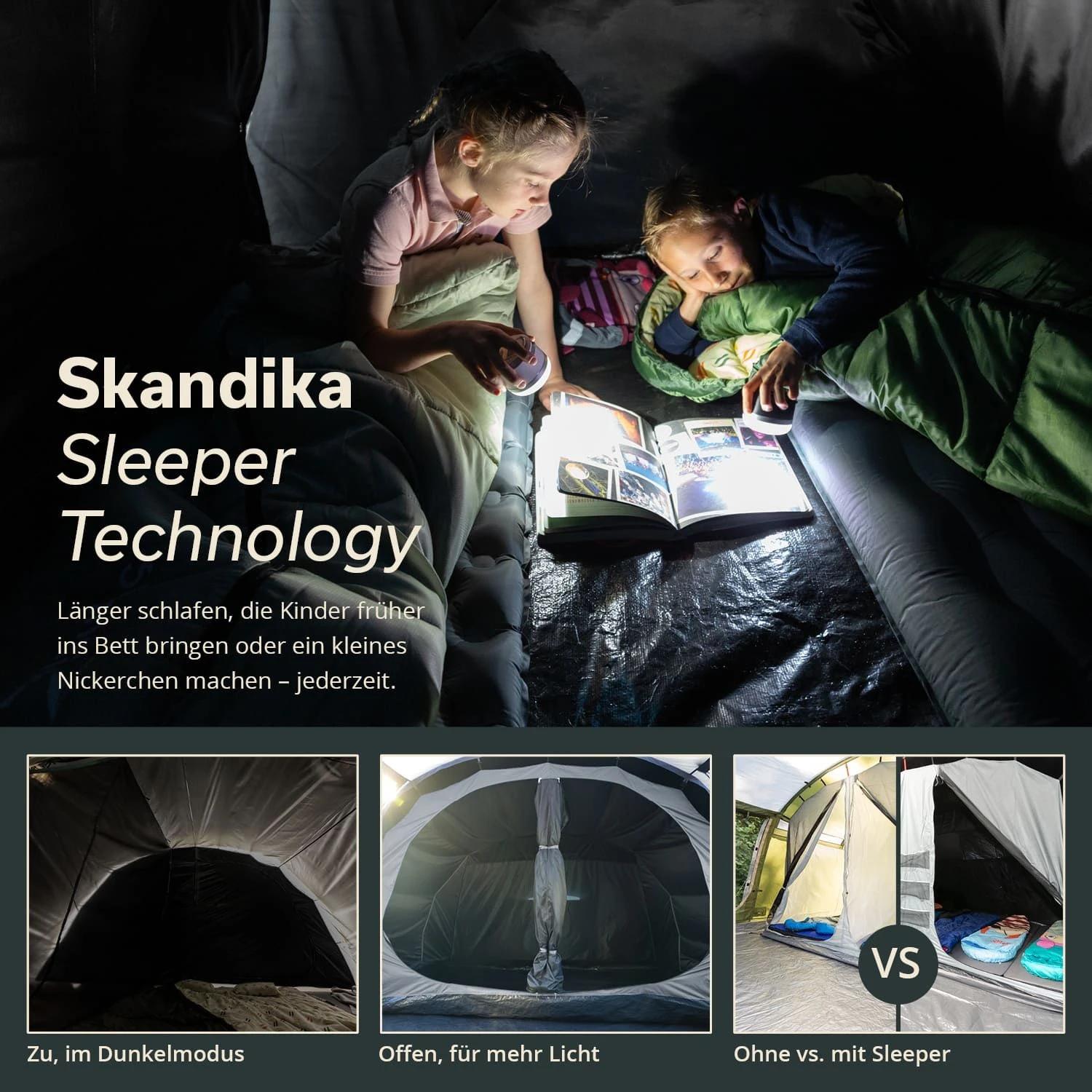 Skandika Casablanca 8 Sleeper Protect Tunneltent 2 Skandika Casablanca 8 Sleeper Protect Tunneltent - Afbeelding 2