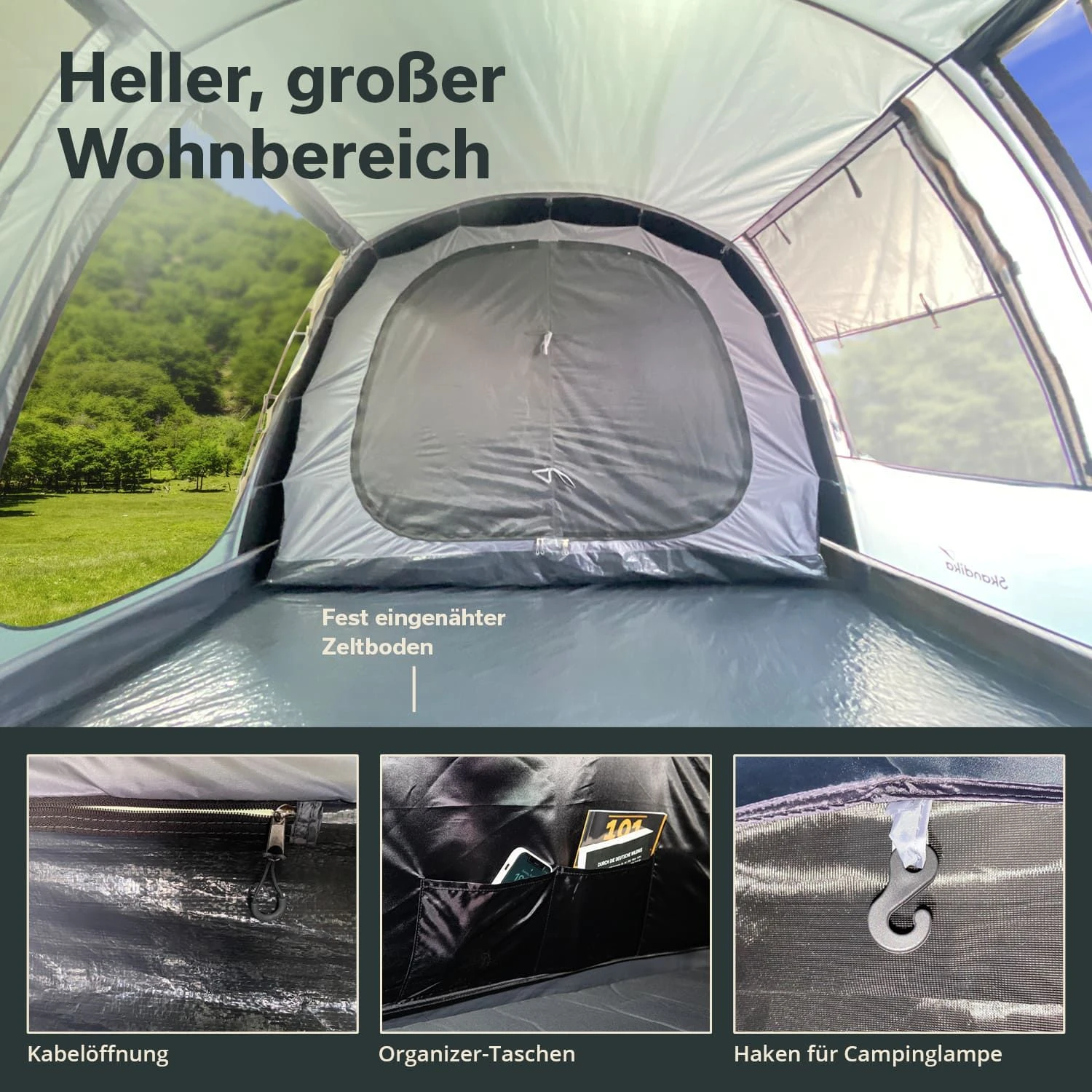 Skandika Casablanca 8 Sleeper Protect Tunneltent 4 Skandika Casablanca 8 Sleeper Protect Tunneltent - Afbeelding 4