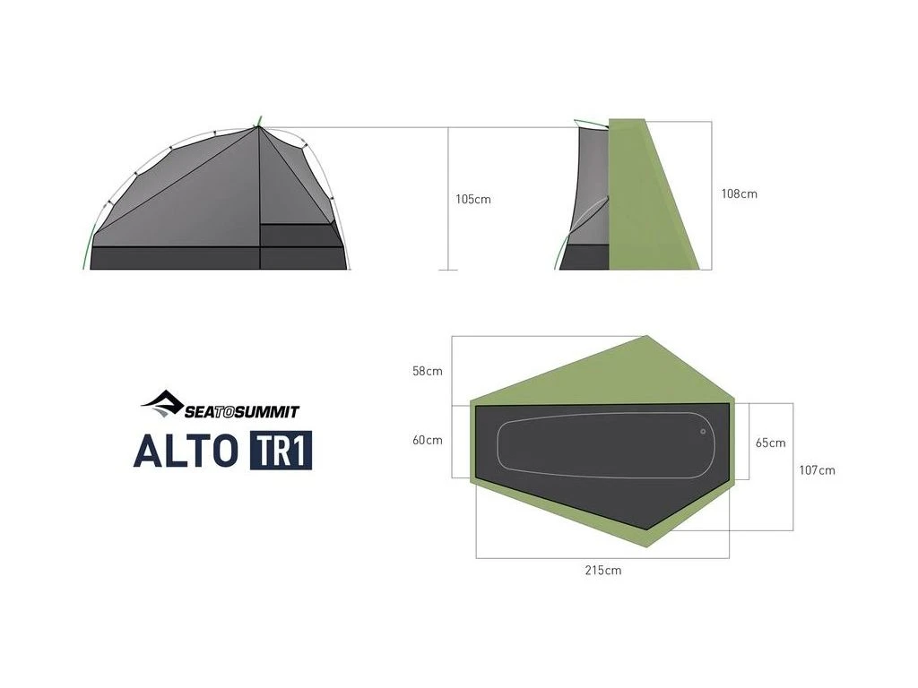 Sea To Summit Alto TR1 1-persoons Tent 3 Sea To Summit Alto TR1 1-persoons Tent - Afbeelding 3
