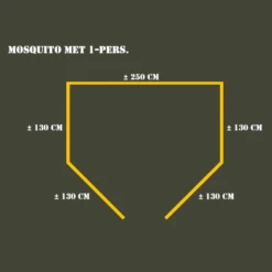 Merkloos Fosco Industries 1-persoons Klamboe -Tentenwinkel 682efbdef8a7a1d5