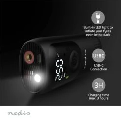 Nedis PAAC10BK Oplaadbare Luchtcompressor -Tentenwinkel 6e51f13032d778c6