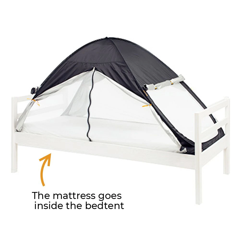 Deryan Luxe Pop Up Zwart Bedtent Klamboe 2 Deryan Luxe Pop Up Zwart Bedtent Klamboe - Afbeelding 2