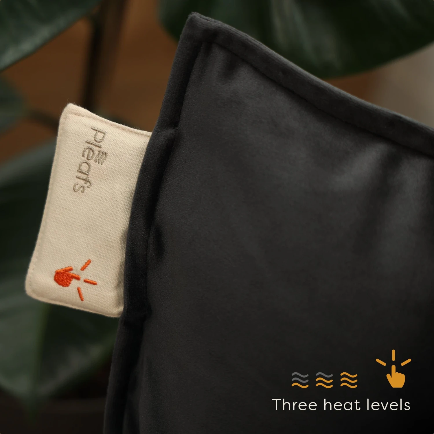 Pleafs Warmtekussen Plush 45x45cm - Onyx 5 Pleafs Warmtekussen Plush 45x45cm - Onyx - Afbeelding 5