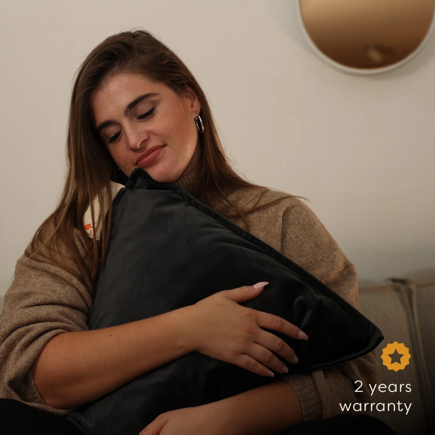 Pleafs Warmtekussen Plush 45x45cm - Onyx 6 Pleafs Warmtekussen Plush 45x45cm - Onyx - Afbeelding 6