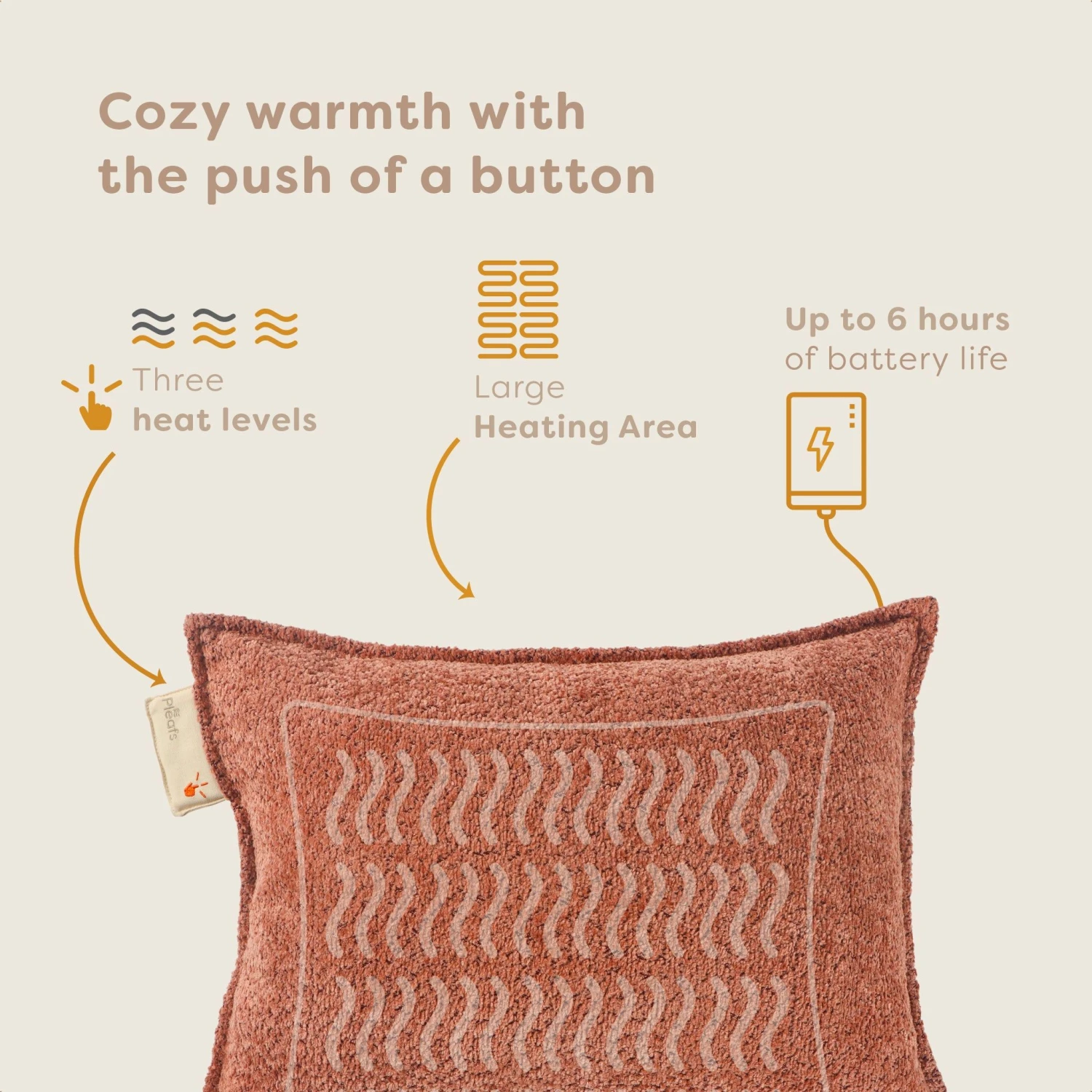 Pleafs Warmtekussen Boho 45x60cm - Spicy Mix 3 Pleafs Warmtekussen Boho 45x60cm - Spicy Mix - Afbeelding 3