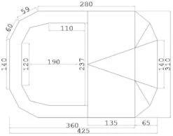 ESVO Acoma Lichtgewicht Tent -Tentenwinkel 972796bfb6ec23ca