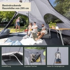Skandika Hetta 460 Protect Tent - Grey -Tentenwinkel ae789f809ddec501