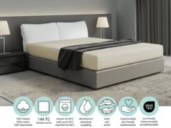 DoubleDry Home 140 X 200 Cm Hoeslaken - Crème -Tentenwinkel b22eba6808ddb7b5