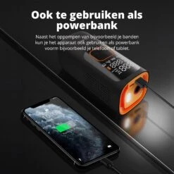 FlinQ Draagbare Luchtcompressor - Black/Orange -Tentenwinkel beb13afd6c9e19cf