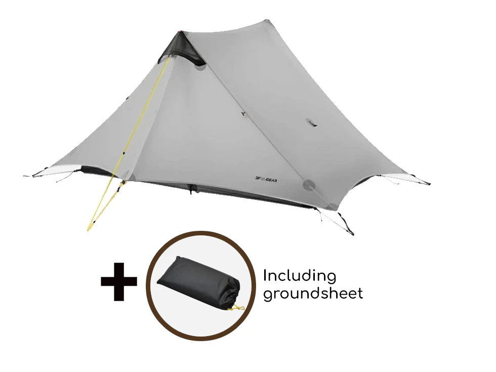3F UL GEAR Lanshan Tent - 2 Persoons - 3 Seizoenen - Grey 2 3F UL GEAR Lanshan Tent - 2 Persoons - 3 Seizoenen - Grey - Afbeelding 2