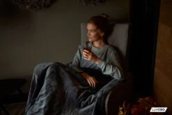 Luvego Fleece/sherpa Elektrische Deken - Dark Grey -Tentenwinkel d6673afef5ddeebf