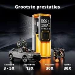 FlinQ Draagbare Luchtcompressor - Black/Orange -Tentenwinkel f3da6972a8b3c359