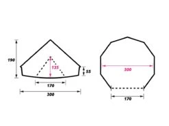 Obelink Sahara 300 Deluxe Bell Tent -Tentenwinkel sahara 300 plattegrond ecommerce 50b5 1